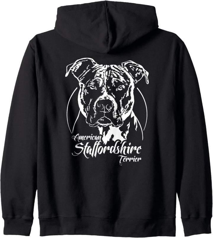 American Staffordshire Terrier Portrait Hundeportrait Hunde Kapuzenjacke