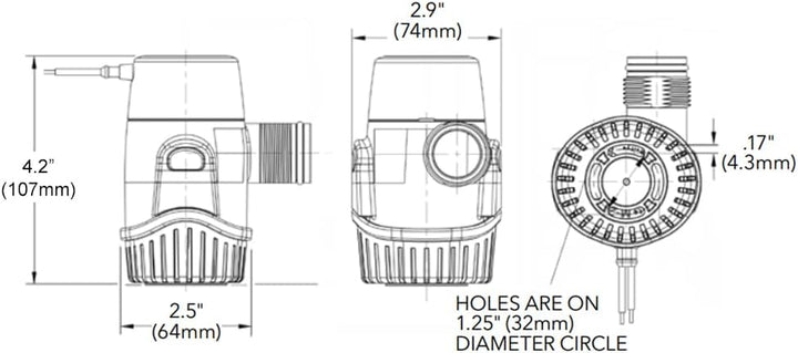 Rule 29-25SA Bilgenpumpe, Weiss, Einheitsgrösse