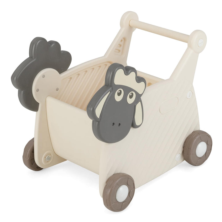 COSTWAY Baby Lauflernwagen, Lauflernhilfe mit 18 L Stauraum & Rädern, Spielzeugwagen zum Schieben &