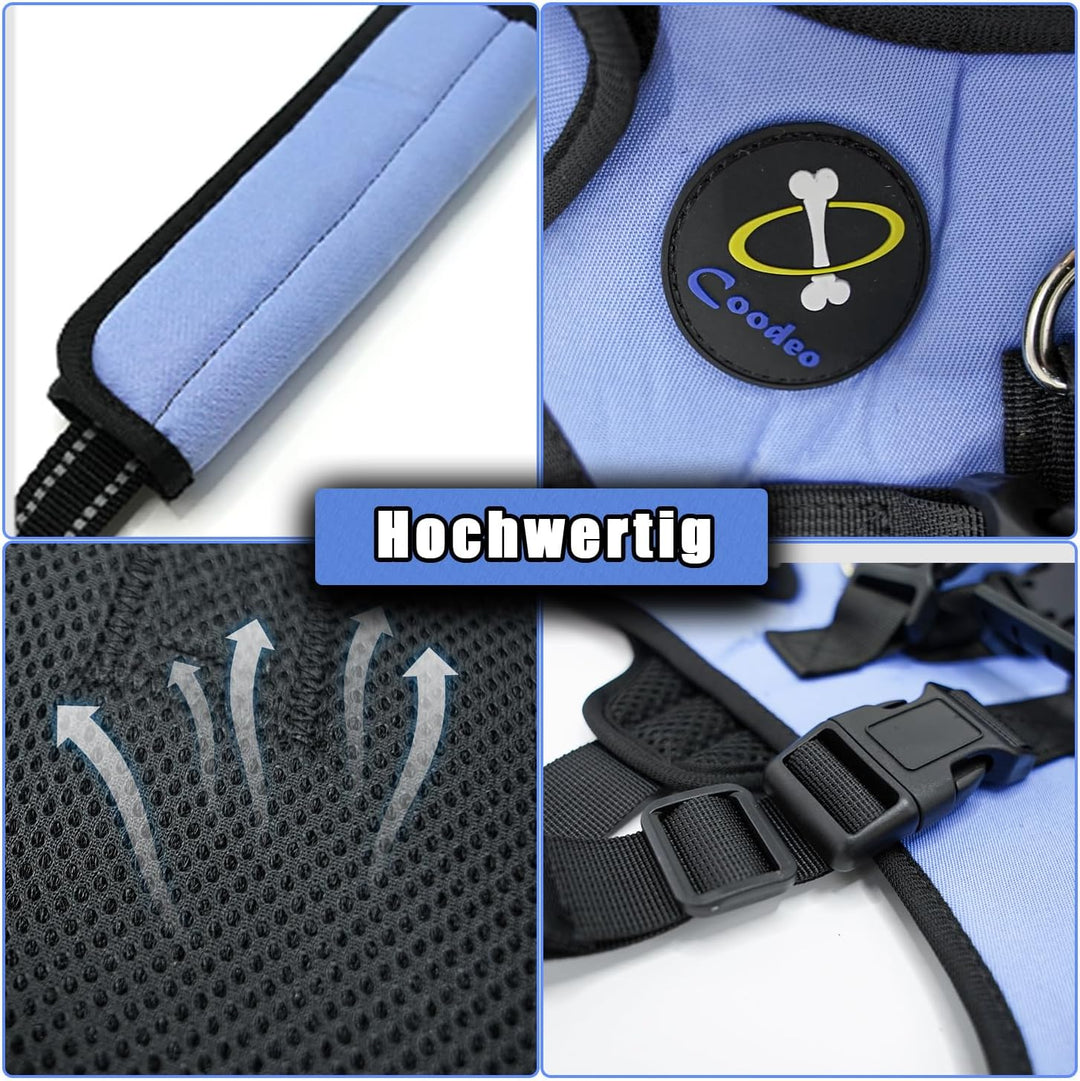 COODEO Hundegeschirr, Ganzkörperstütze und Erholungsweste, verstellbar und atmungsaktiv, für ältere,