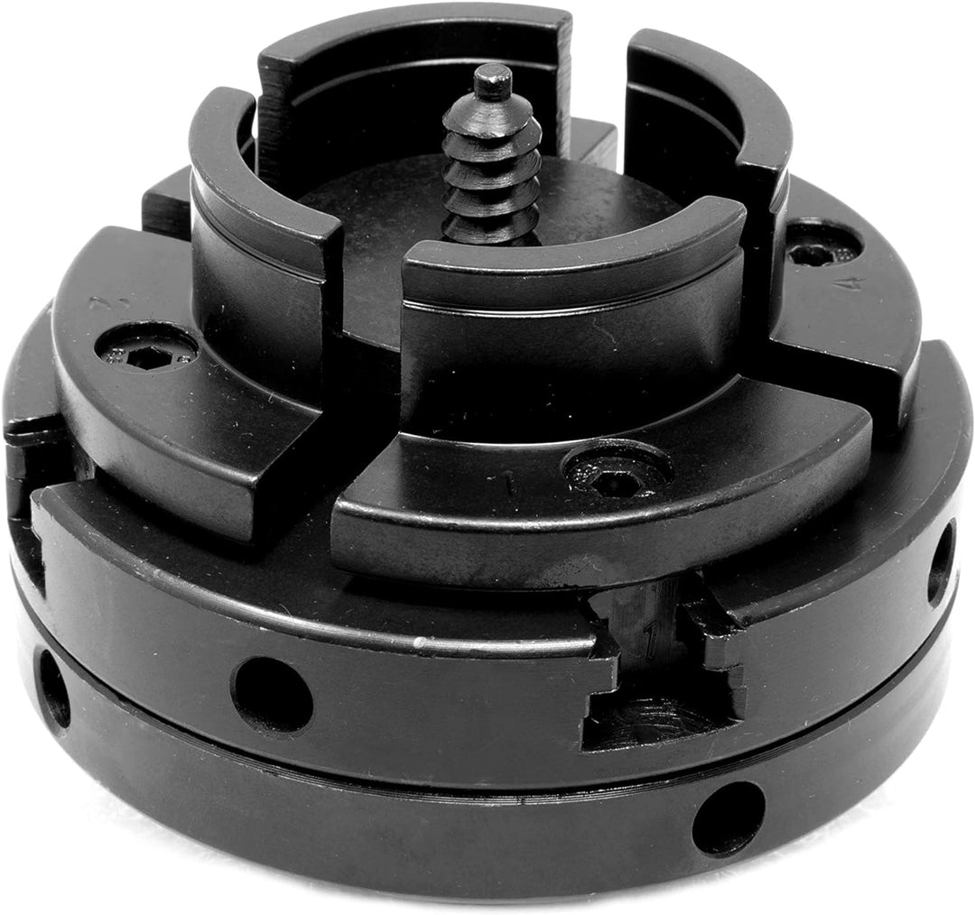 WEN LA4444 4 Zoll 4 Backen selbstzentrierendes Bohrfutter-Set mit 1 Zoll x 8TPI Gewinde Drehbankfutt