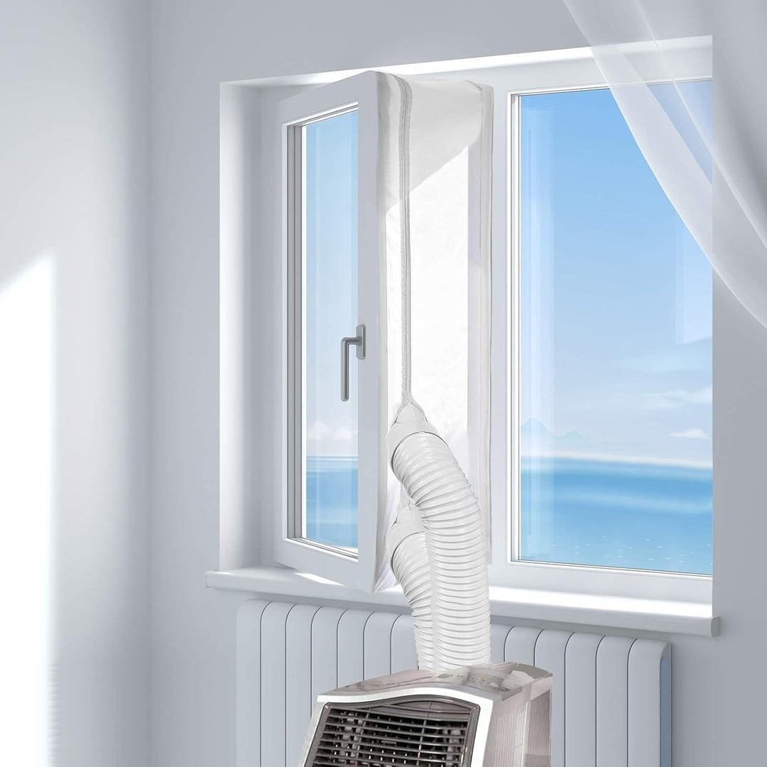 HOOMEE Tür- und Fensterabdichtung für mobile Klimageräte, Klimaanlagen, Wäschetrockner, Ablufttrockn