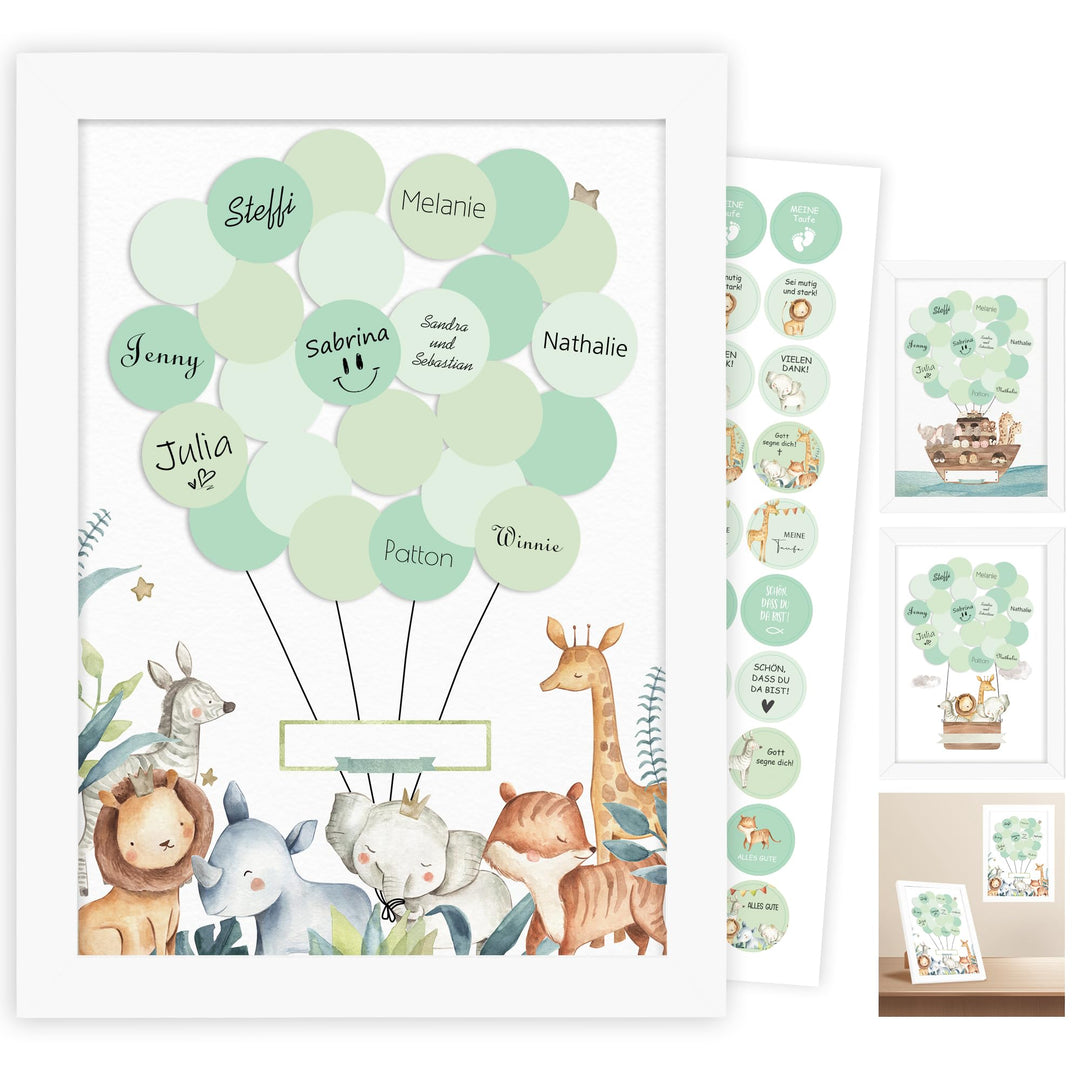 Gästebuch Babyparty, Taufgeschenke Jungen Patenkind Mädchen,Baby Shower Deko Babyparty Taufdeko, Geb