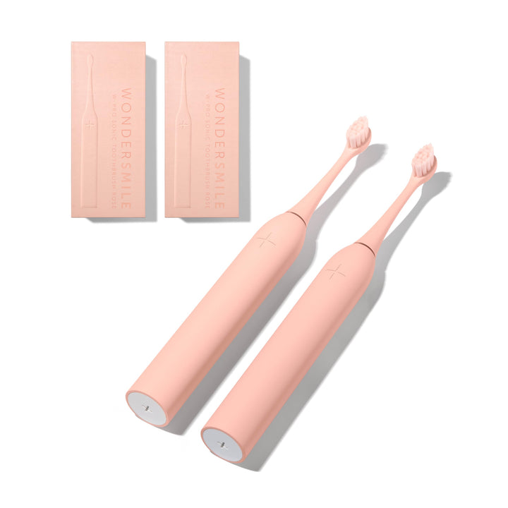 Wondersmile Schallzahnbürste Doppelpack PRO (Atomic Rose), Atomic Rose