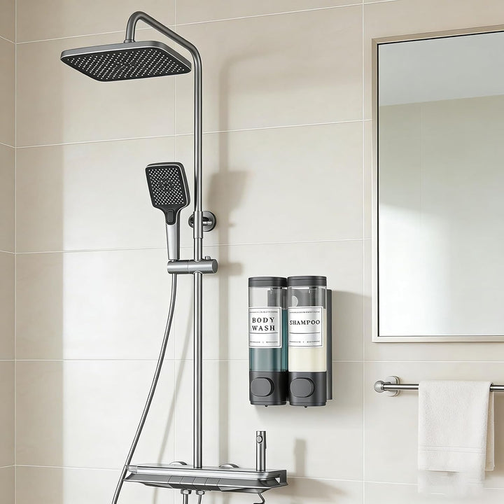 Shampoo- und Spülungsspender, Badezimmer, Dusche, Seifenspender, Wandmontage, Shampoospender für Dus