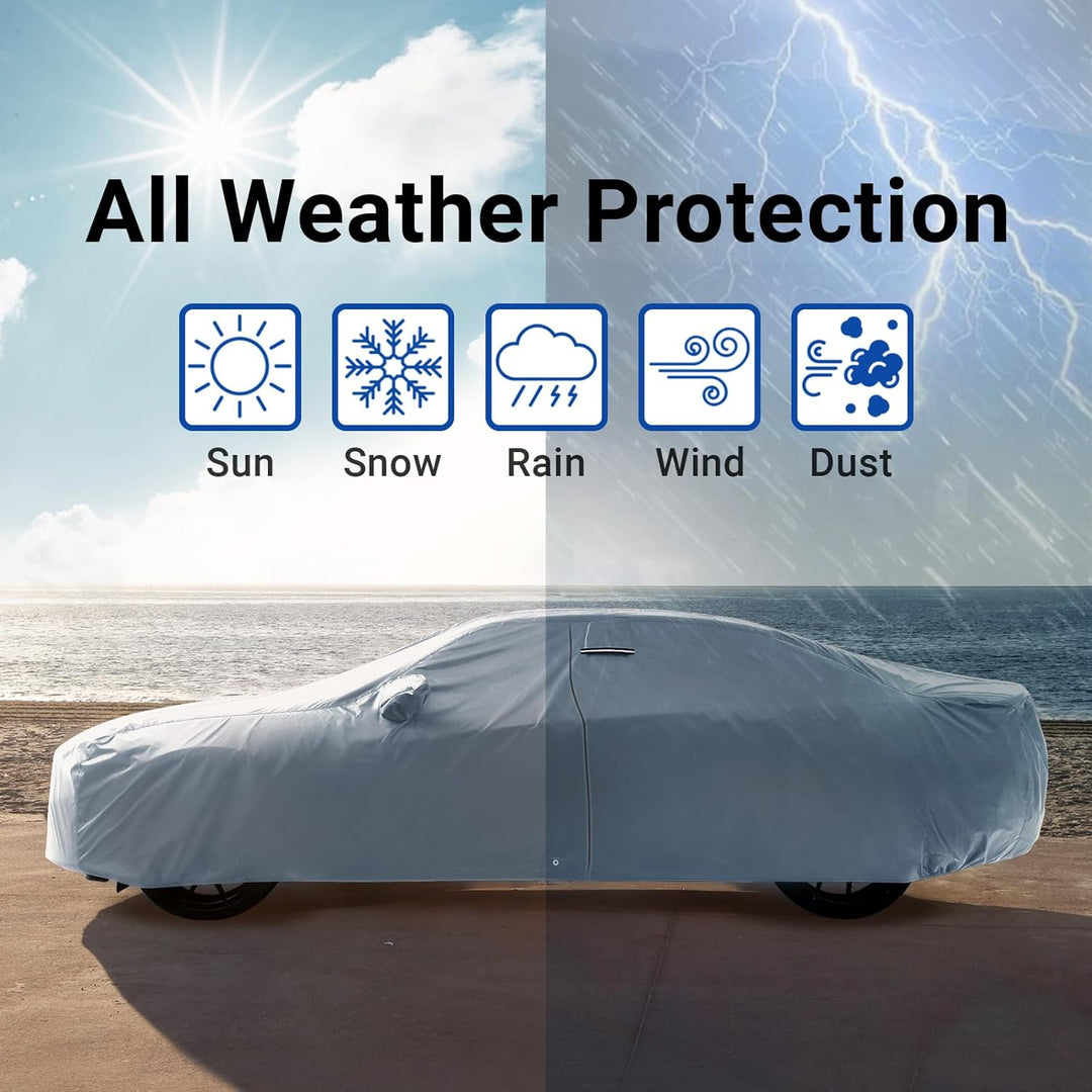 iCarCover Passend für Ford Mustang Cabrio Vollgarage Wasserdicht Allwetter Wetterfest UV Sonne Schne