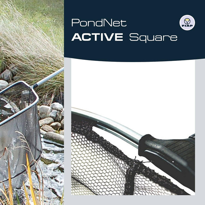 FIAP PondNet Active Square - 350 x 350 mm - Profi - Teichkescher - Kescher - Fischkescher - Teichzub