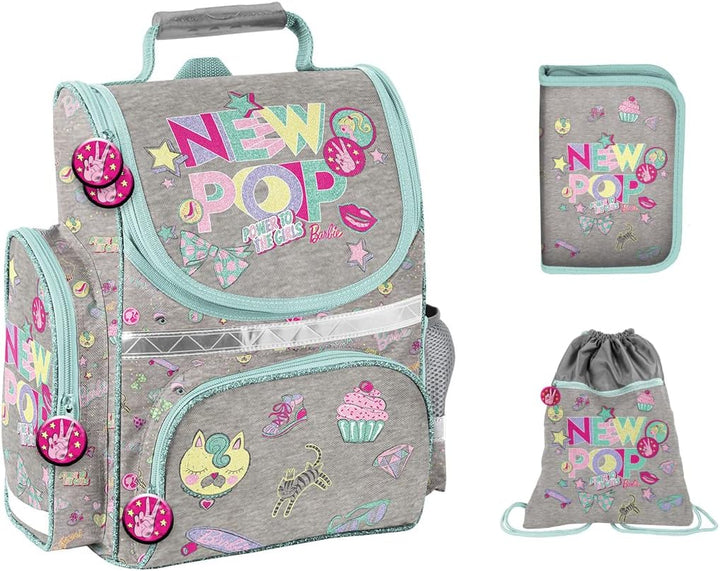 SCOOLSTAR New Pop Schulranzen Mädchen 1 Klasse Tornister Schulrucksack Schultasche | SET 3 teilig |