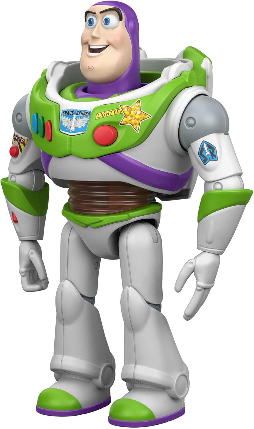 Mattel Disney und Pixar Toy Story 5, sprechende Interactables-Figuren, 18 cm massstabsgetreu, Sprüch