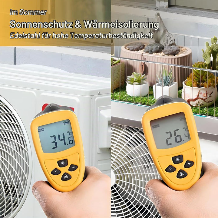 Klimaanlage Abdeckung für Aussengerät, Mini Split Abdeckung, Edelstahl Minisplit Kompressor Schutz,