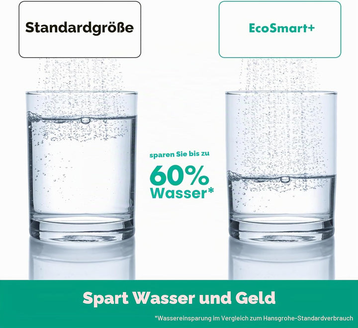hansgrohe wassersparender Duschkopf Crometta, Sparduschkopf 6l/min, Duschbrause, 2 Strahlarten, Weis