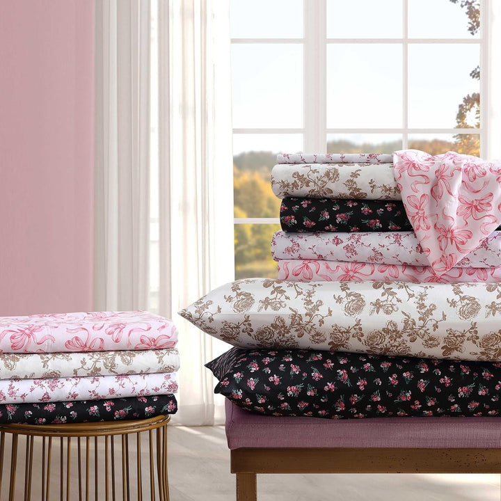 Betsey Johnson - Twin XL Sheet Set, Soft & Lightweight Bedding, Fade & Wrinkle Resistant (Bouquet Di