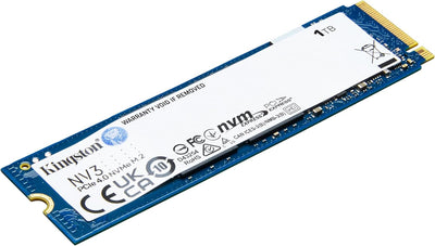 Kingston NV3 NVMe PCIe 4.0 Interne SSD 1TB M.2 2280-SNV3S/1000G, 1TB