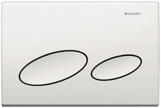 GEBERIT 115228111 Betätigungsplatte Platte für Doppelspülung von Oben/vorne für UP200 Farbe: Weiss K