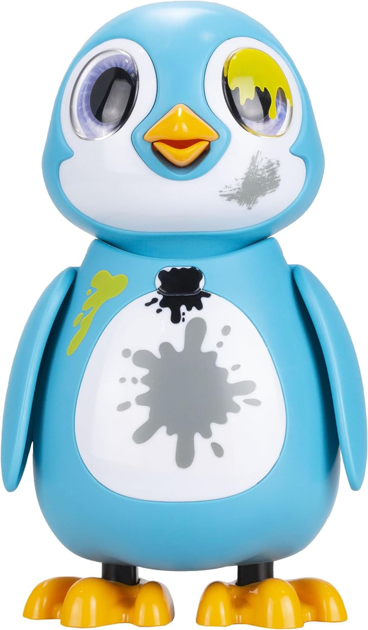 Silverlit – Rettungspinguin – Interaktiver Blauer Pinguin mit 20 verschiedenen Emotionen + 5 Zubehör