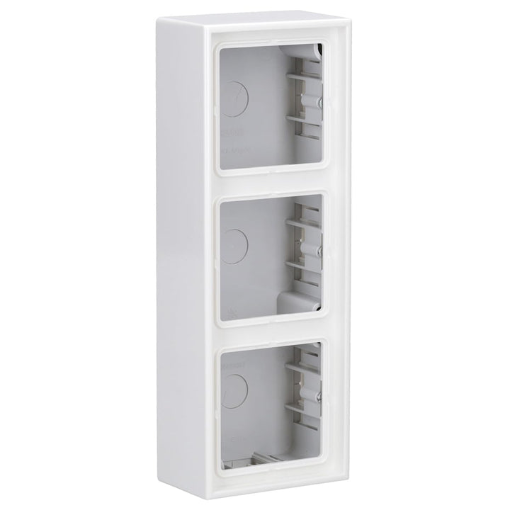 Jung LS583AWW Aufputz-Kappe mit Rahmen 3-Fach