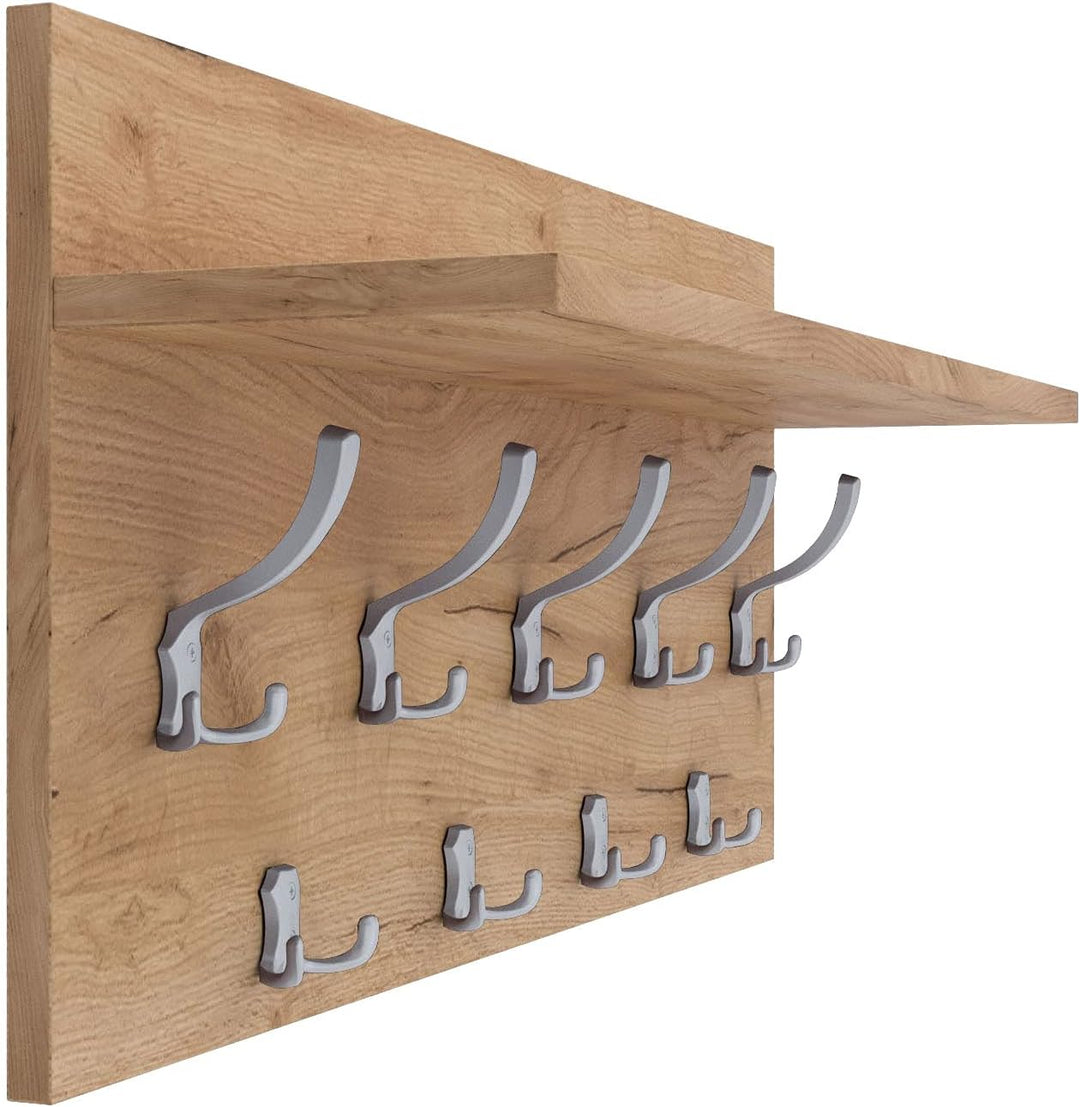 AKKE Mikon 40x90 | VERTI Garderobenpaneel Wandgarderobe Garderobe Wandpaneel Kleiderstange ALUMINIUM