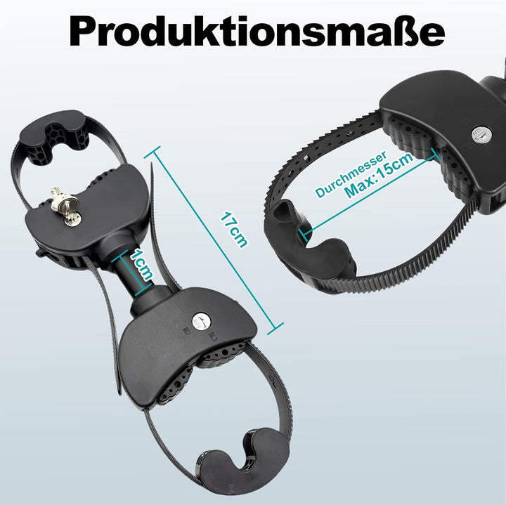 Strap-Rahmenhalter beidseitig für Fahrradträger ebike – Sichere und Flexible Befestigung Verstellbar