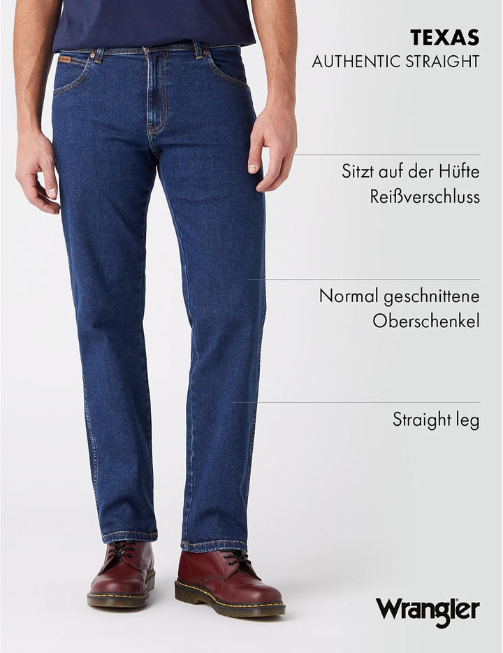 Wrangler Herren Jeans Texas 28W / 32L Darkstone Blue, 28W / 32L Darkstone Blue