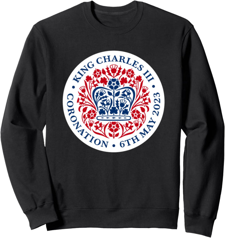 British King Charles III Coronation 6. Mai 2023 Offiziell Sweatshirt