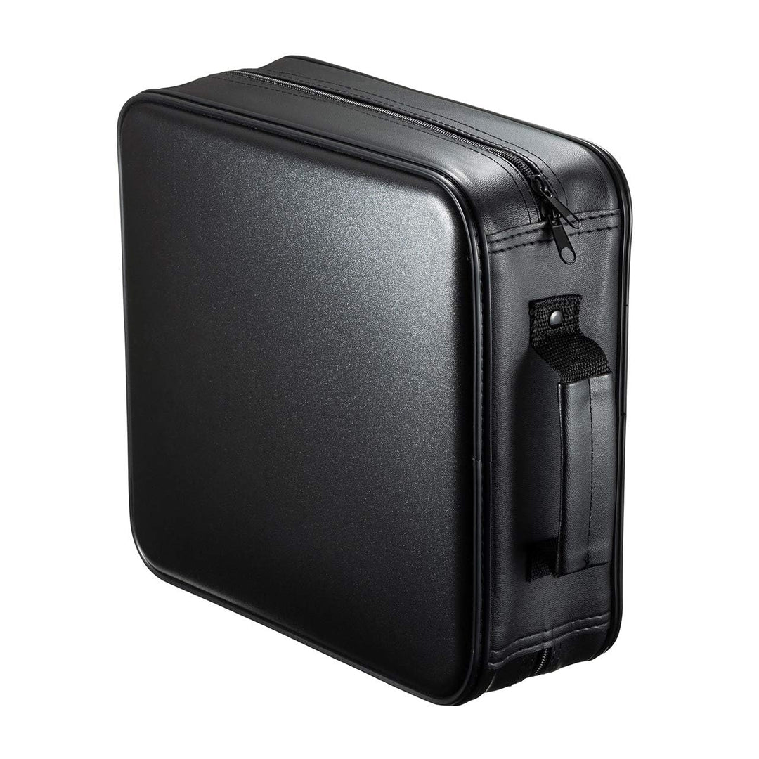 SANWA CD Tasche 320 Kapazität, Tragbare CD/DVD/Blu-ray Aufbewahrung mit Reissverschluss und Griff, H