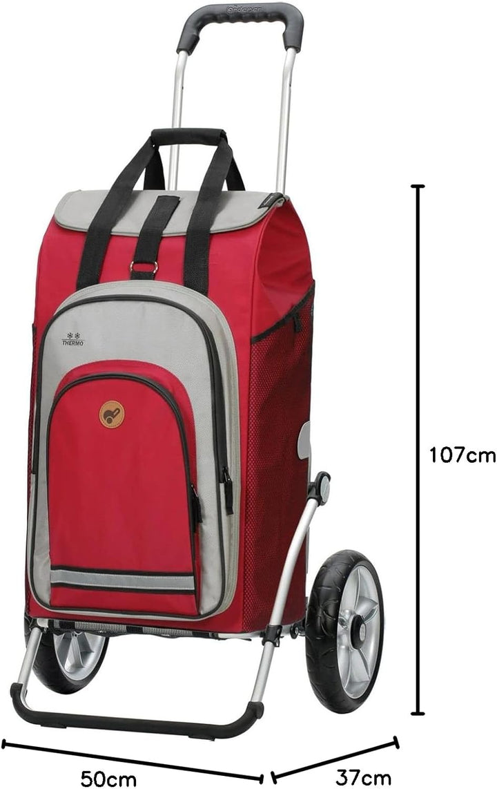 Andersen Shopper Royal mit Kugellager Alu klappbar mit Kugellagerrad Ø 25 cm und 62 Liter Tasche Hyd