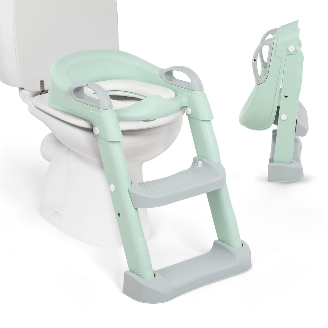 KikkaBoo Toilettensitz für Kinder mit Treppe LEA, Toilettentrainer, Zusammenklappbar & einstellbar,