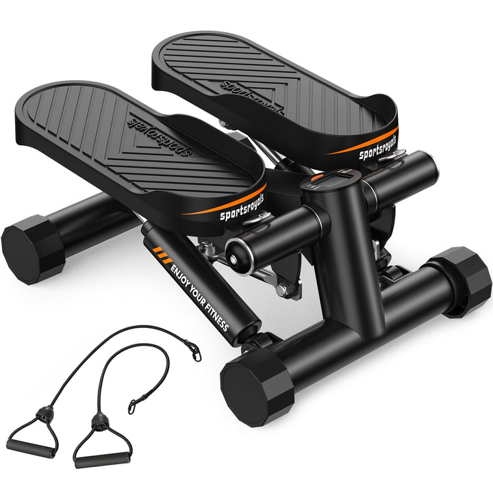 Sportsroyals Exercise Stair Stepper für Zuhause – Up-Down Swing Stepper mit Power Ropes for Bein/Arm