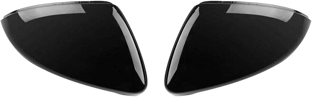 GSRECY Rückspiegel Abdeckkappen Kompatibel mit Golf 7 Mk7 7.5 GTI Gtd R L E-Golf 2013-2017 (Schwarzg