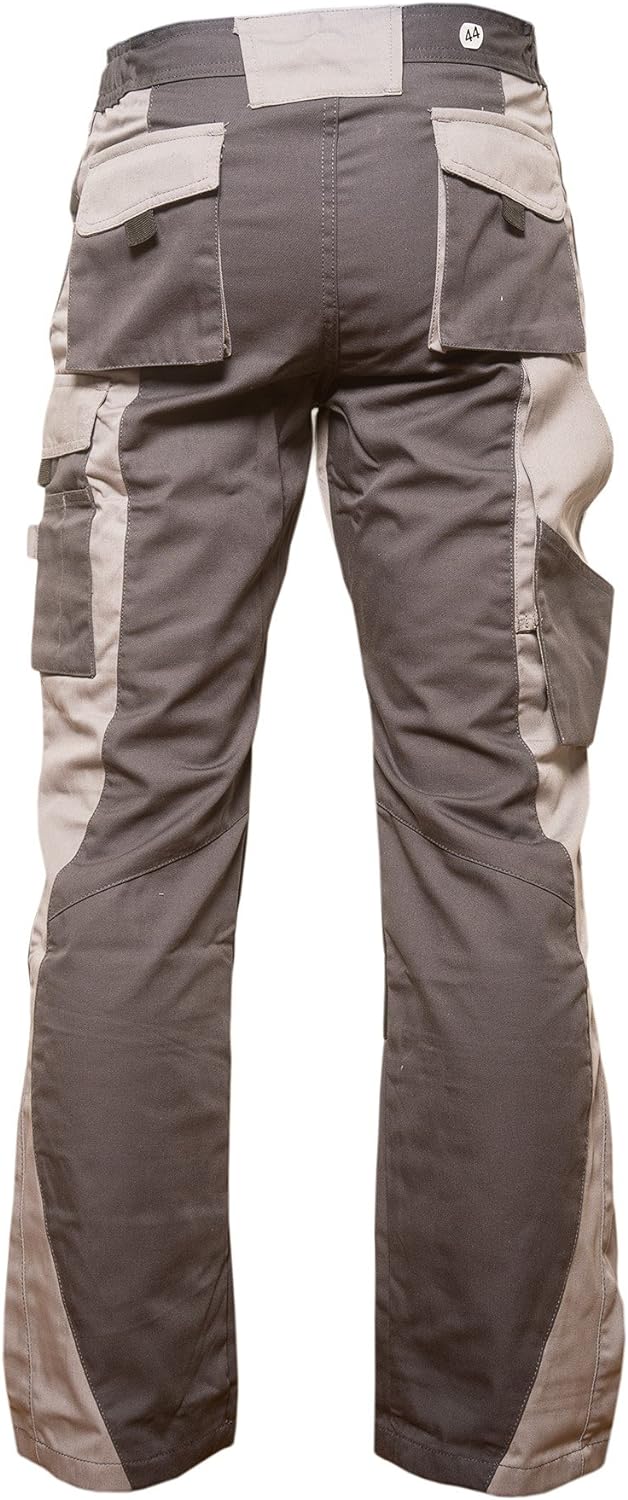 Jah 2110 Cargo-Bundhose 5 StückPolyester/Baumwolle Cordura grau/schwarz Gr. 48, 48