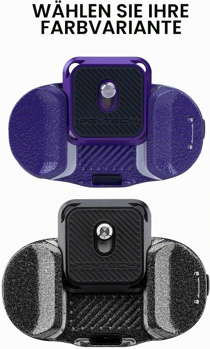 PGYTECH Beetle Kamera Clip V2 mit Platte Schnellwechselsystem für Sony, Nikon, Fuji, DSLR/SLR, Arca