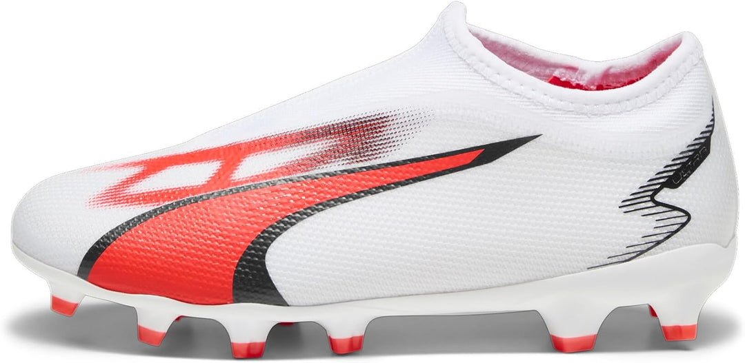 PUMA Unisex Kinder Ultra Match Ll Fg/Ag Jr Fussballschuh 30 EU Puma White Puma Black Fire Orchid, 30