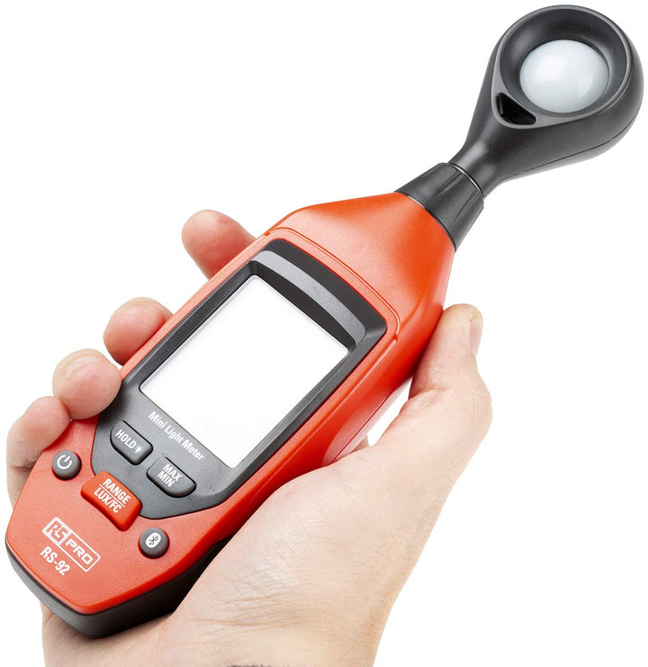 RS PRO RS-92 Luxmeter mit Silizium-Fotodiode, bis 40000lx, 0,1 lx, ±5%