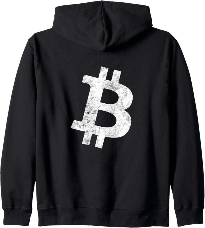 Bitcoin Rückseite - BTC Crypto Bitcoin Miner Trader Geschenk Kapuzenjacke