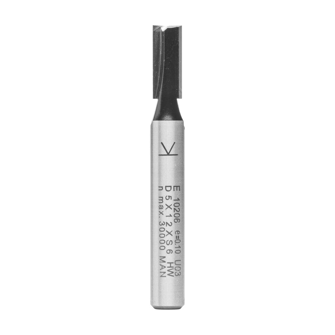 ENT 10206 Nutfräser HW, Schaft (S) 6 mm, Durchmesser (D) 5 mm, NL 12 mm, SL 32 mm, GL 48 mm D=5 / NL