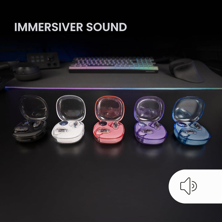Mars Gaming MHIB2, Bluetooth 5.4 Kopfhörer, Immersiver Klang, Ergonomisches Halbtransparentes und Ul