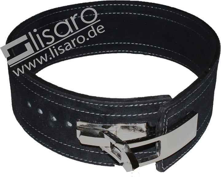 lisaro KDK Gürtel/Profi Wettkampfgürtel aus Leder mit Pressschnalle, 10 MM KDK Powerlifting Gürtel [