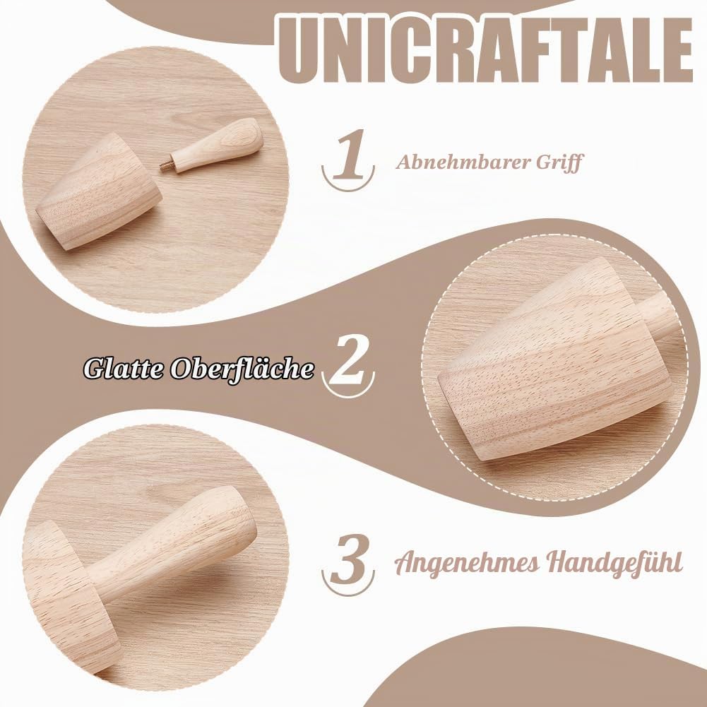 UNICRAFTALE Tassen Töpferformen Töpferformwerkzeug Holz Gebogene Gipsformen Hölzerne Töpferformen Mi