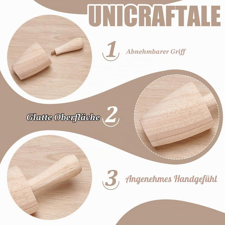UNICRAFTALE Tassen Töpferformen Töpferformwerkzeug Holz Gebogene Gipsformen Hölzerne Töpferformen Mi