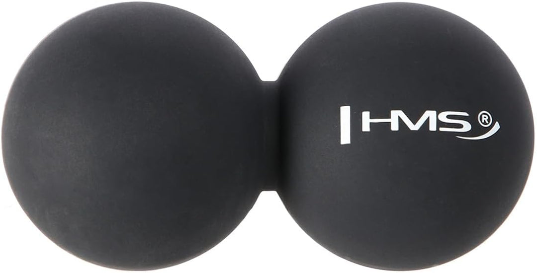 HMS Unisex's 17-42-002 5907695519396 Double Lacrosse Bälle, Black, One Size