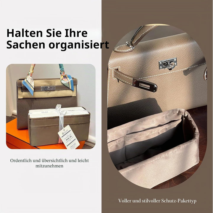 DGAZ Seide Tasche Organizer Einsatz, Organizer Innentaschen für Kelly Pochette/Mini/25/28/32/35, Tas