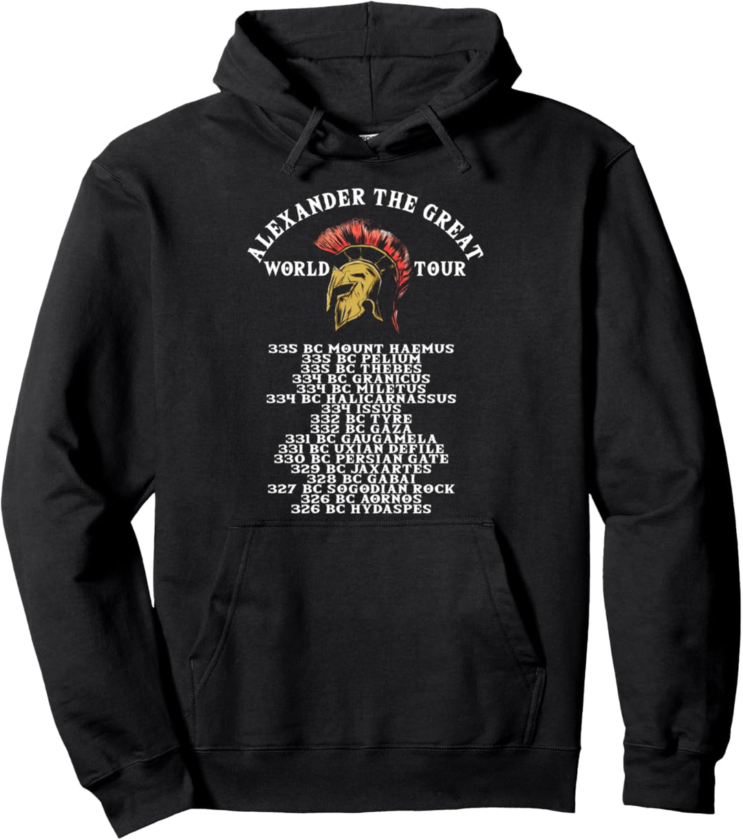 Antike griechische Geschichte, Alexander der Grosse Welttournee Pullover Hoodie