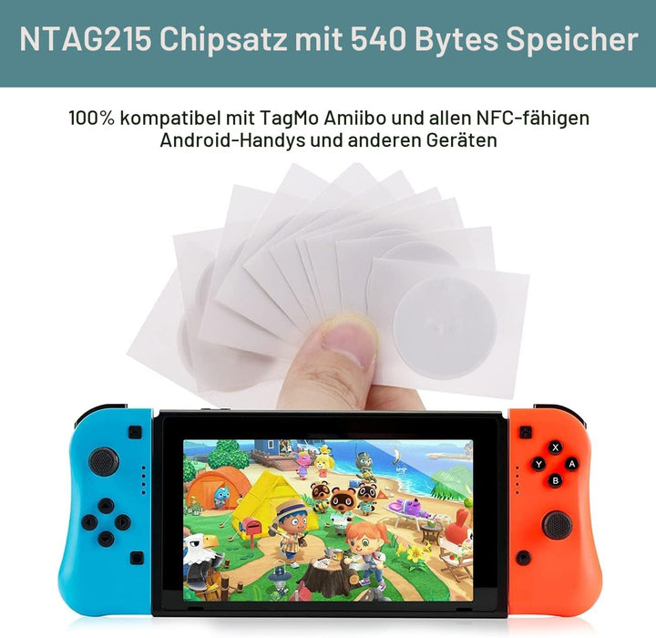 50 Stück NFC Tag Sticker NFC Tags 215 NFC Sticker NFC aufkleber NTAG215 NFC Aufkleber nfc 215 aufkle
