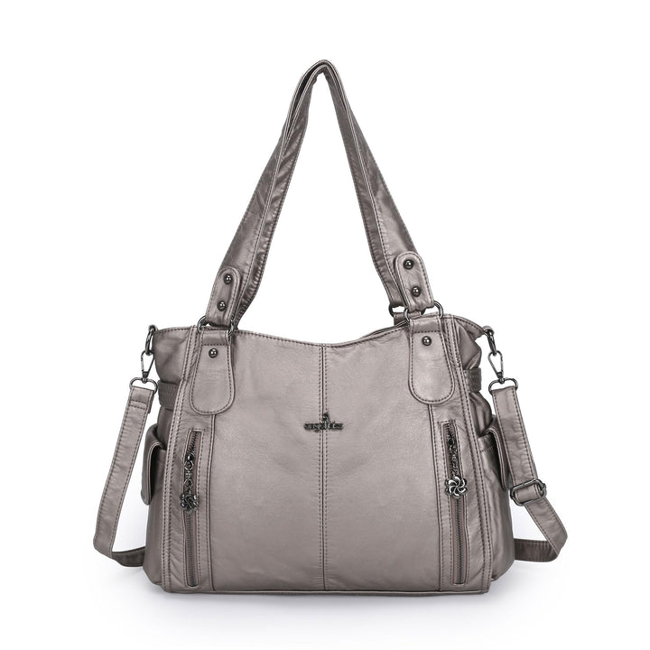 ZOCAI AngelKiss Handtasche Damen Schultertasche Multifunktionale Umhängetaschen Gewaschenes Veganes