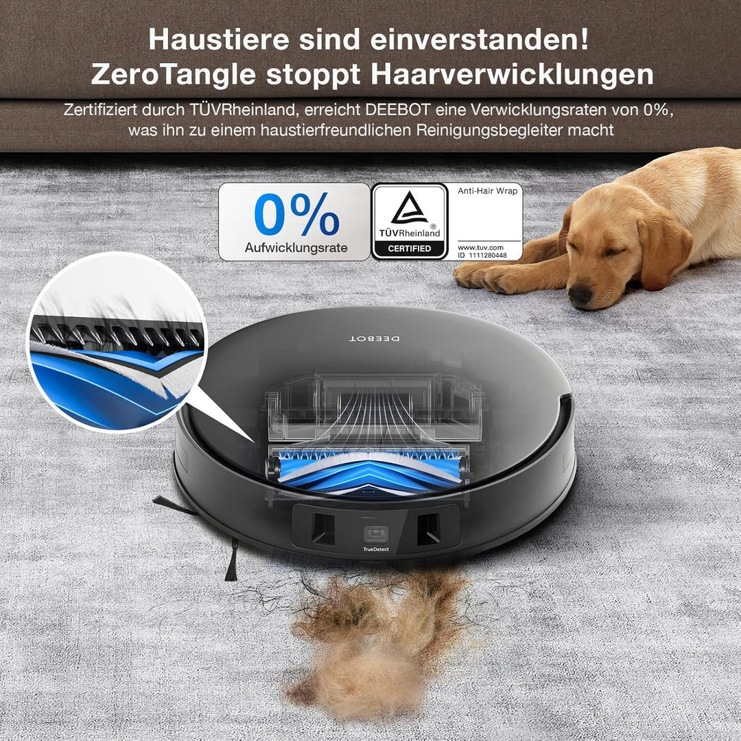 ECOVACS DEEBOT T30 Omni Saugroboter mit Wischfunktion, Mini Station Staubsauger Roboter, 11.000 PA S