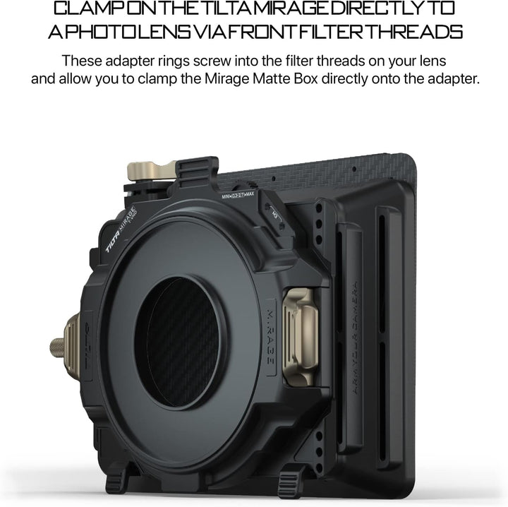 TILTA Step Up Objektivadapterring 72 mm für Tilta Mirage Matte Box Kamera Objektiv Filter Adapter Ri