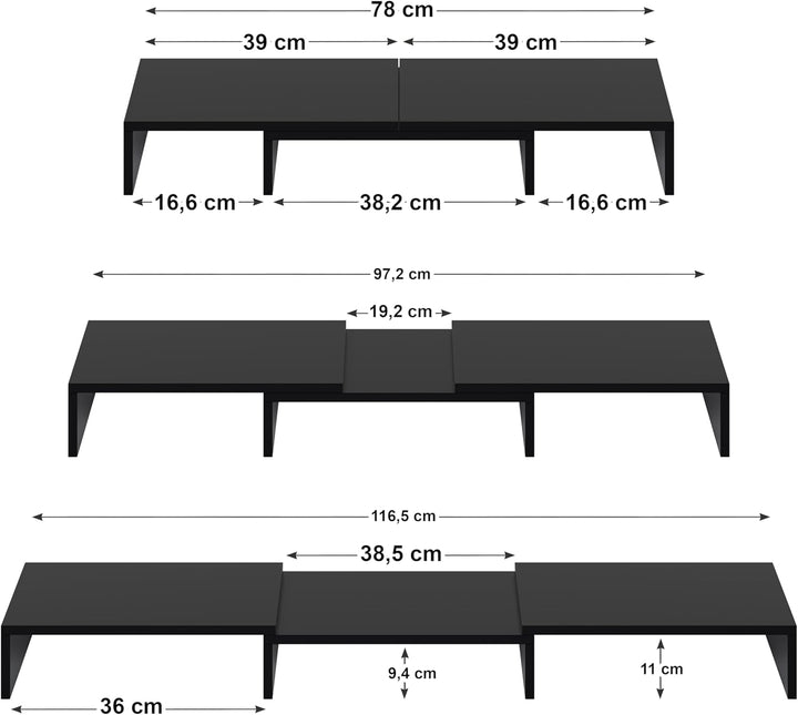 Dual Monitor Stand Riser, Monitorständer, Laptopständer, Schreibtisch-Organisator, Computerständer,