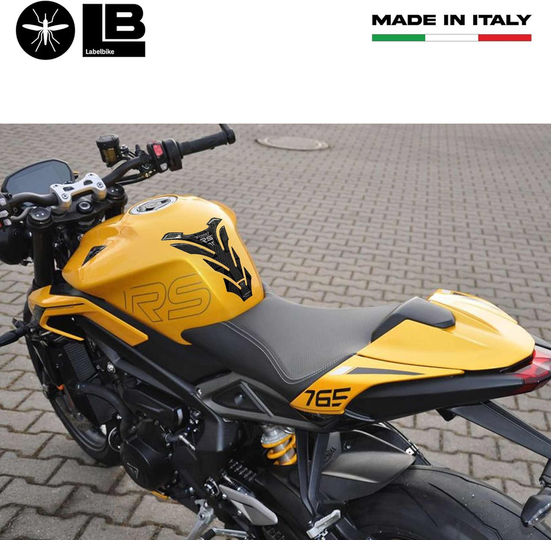 labelbike - 3D Tankpad Aufkleber aus Kunstharz zur Dekoration und zum Schutz von Motorradtanks kompa