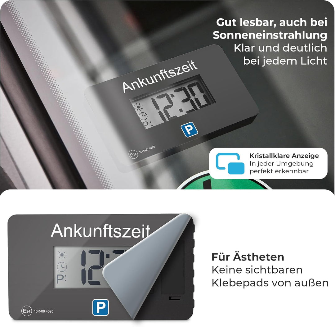Parkwächter V1 automatische Parkscheibe gemäss der Strassenverkehrsordnung, Digitale Parkscheibe für