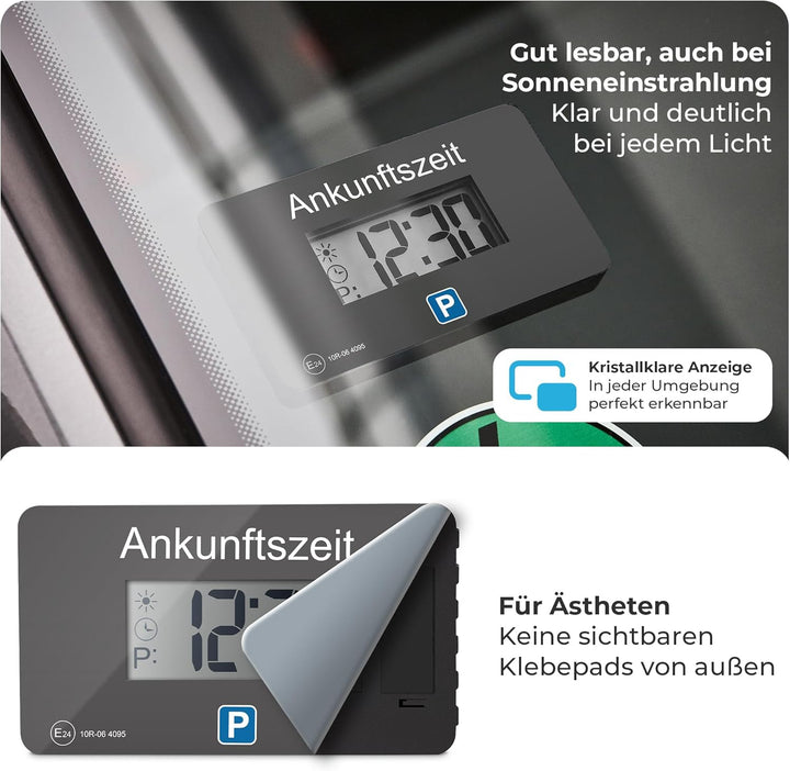 Parkwächter V1 automatische Parkscheibe gemäss der Strassenverkehrsordnung, Digitale Parkscheibe für